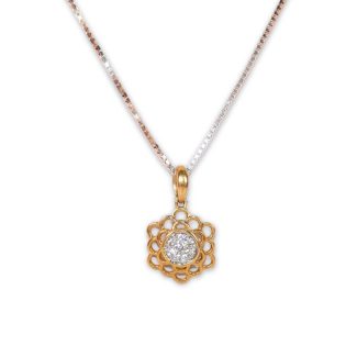 Sun-kissed Radiance Diamond Pendant