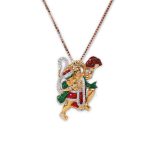 Divine Hanuman's Blessing Diamond Pendant