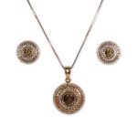 Divine Shine Diamond Pendant Set