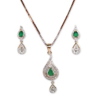 Radiant Majesty Diamond Pendant Set