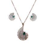 Majestic Sparkle Diamond Pendant Set