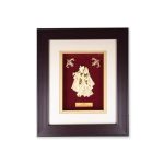 Radha Krishna 24K Gold Leaf Deities (Wooden Frame)