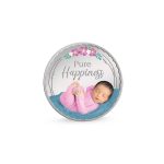 Gift for Newborn Baby Silver Coin (20gm) Pink