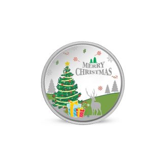 Merry Christmas Silver Coin