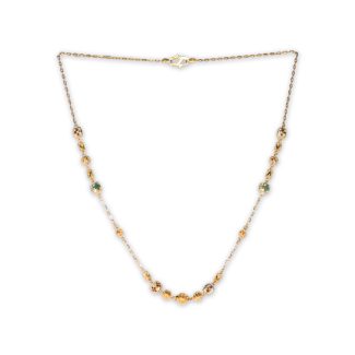 Blossom's Embrace Women's Gold Chain