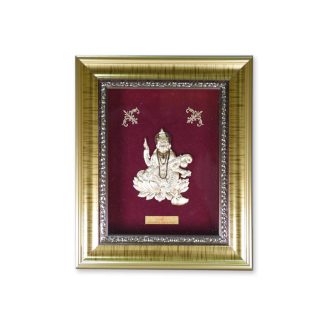 Saraswati Ji Gold Leaf Deity