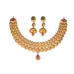 Golden Gracefulness Necklace Set